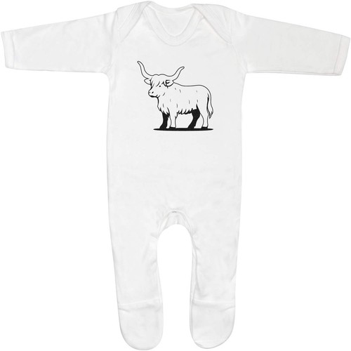 Standing highland cow baby - highland,