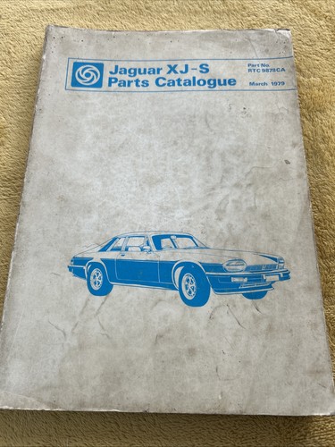 Jaguar xjs parts manual - parts,