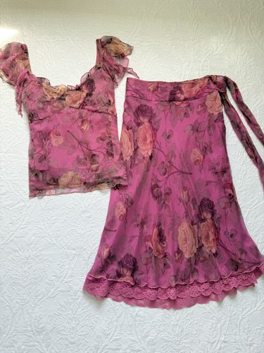 Rene derhy pink rose floral - rene,