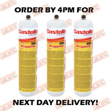 3 X CASTOLIN EUTECTIC/OXY TURBO/WELDGAS OXYGEN REPLACEMENT GAS CYLINDER BOTTLE
