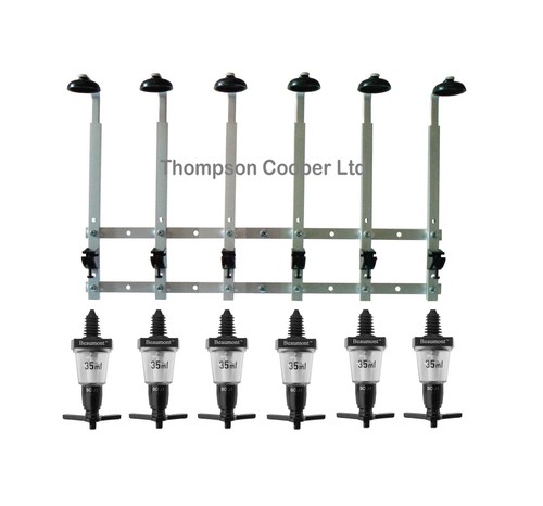 Bottle wall bracket set 6 - wall,