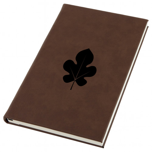 Mulberry leaf engraved leather - leaf,