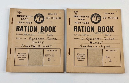 Vintage ration books - ration,