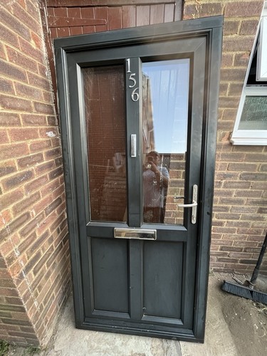 Pvc front door and - pvc, frame
