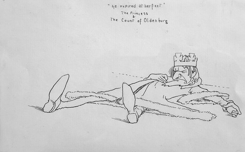 Original pen and ink - , book