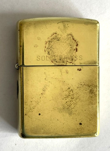 Vintage solid brass zippo - 🔥,