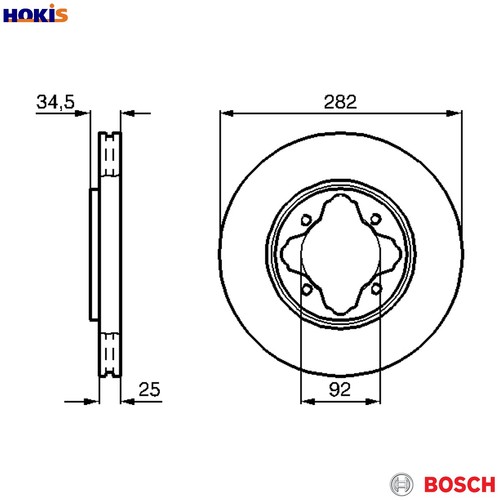 Brake disc 986 478 - disc,