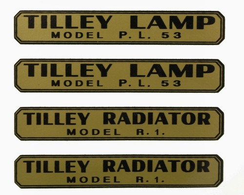 Tilley lamp decals stickers - tilley,