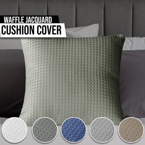 Waffle jacquard cushion - jacquard,