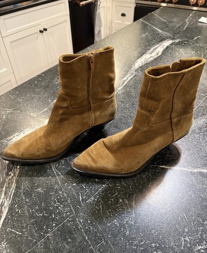 Zara size suede boots - suede,