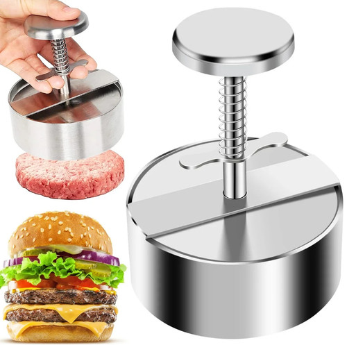 1pc stainless steel hamburger - steel,