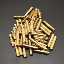 40pcs 4.0mm Gold Banana Bullet Connector For RC Car Drone ESC Battery Motor Plug