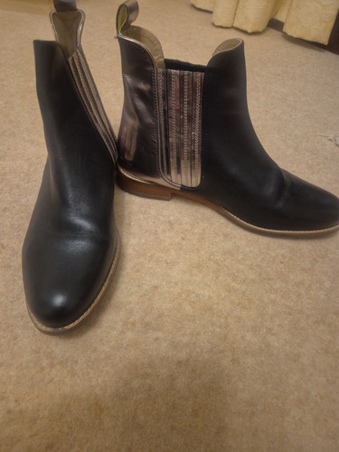 Joules black leather - black, chelesa