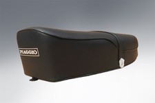 VESPA RALLY STYLE DUAL SEAT IN BLACK WITH LOGO FREE DELIVERY