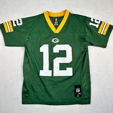 NFL Team Apparel Green Bay Packers Youth Medium Jersey Green Rodgers #12