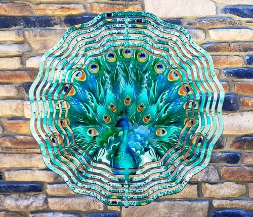 Turquoise peacock feathers - 10",