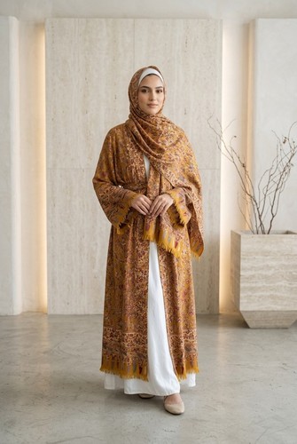Luxury pashmina abaya - pashmina, 3pc