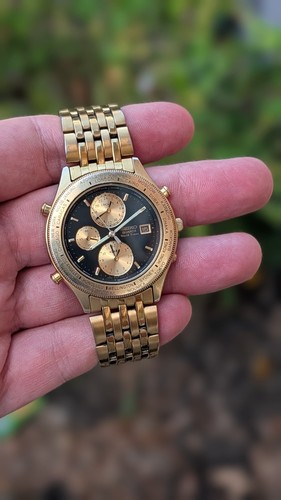Seiko 5t52 7a29 vintage - seiko, gold