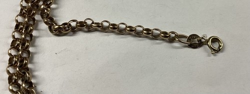 Gold belcher chain - 9k,