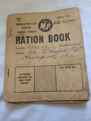 Ration book 1953 1954 - 1953,