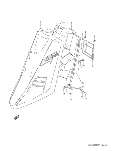 Suzuki genuine screw ad50 - suzuki,