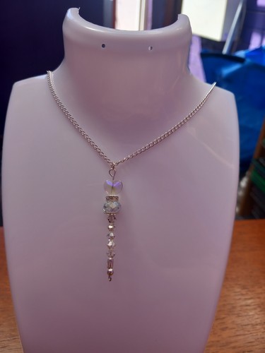 Handmade clear glass bead - handmade,