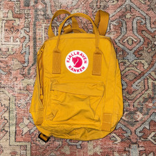 Fjallraven Backpack Kanken Mini Ochre Yellow 160 Vinylon Everyday Outdoor Sweden