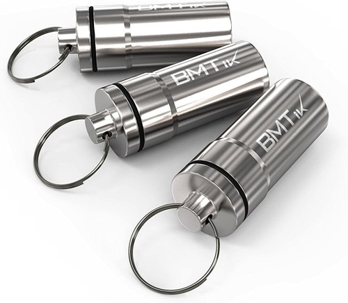 Keyring pill box - keyring,