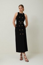 Karen millen ponte button