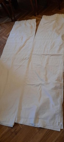 Pair vintage white cotton - pair,