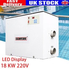 18KW Swimming Pool Heater SPA Electric Water Heater Constant Temperature 220V UK