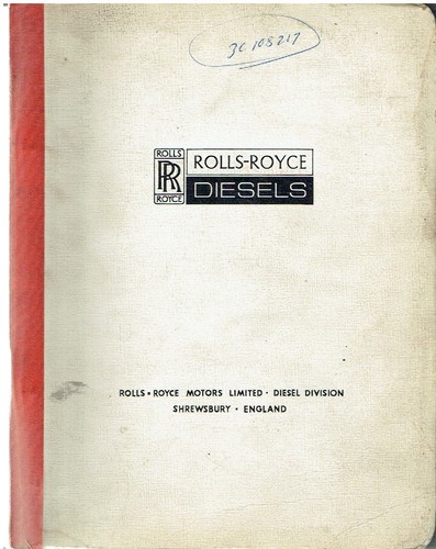 Rolls royce model - c8tfl, diesel
