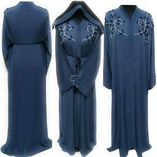 Women's Grey Open front Abaya