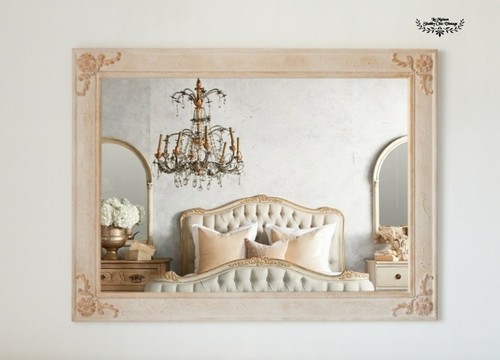 Large ornate mirror hand - mirror,