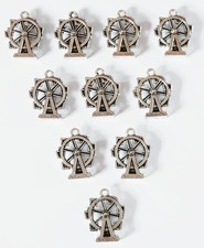 10x Antique Silver Funfair