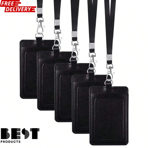 1pc leather vertical badge - leather,