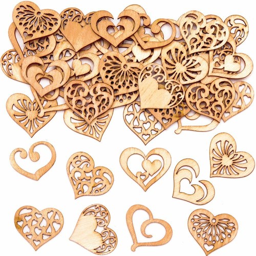 Mini wooden heart shape - mini,