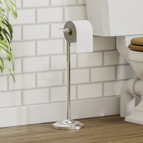 Toilet paper roll holder - toilet, floor