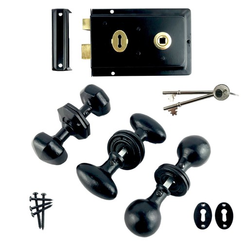 Rim lock ball - oval, octagonal