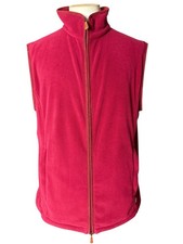 Men’s Purdey Fleece Gilet Size Large Red Hunting *PRISTINE COND*