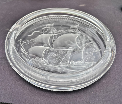 Lalique crystal cigar ashtray - lalique,
