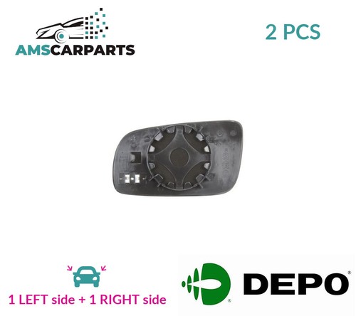 Rear view mirror glass - mirror, pair