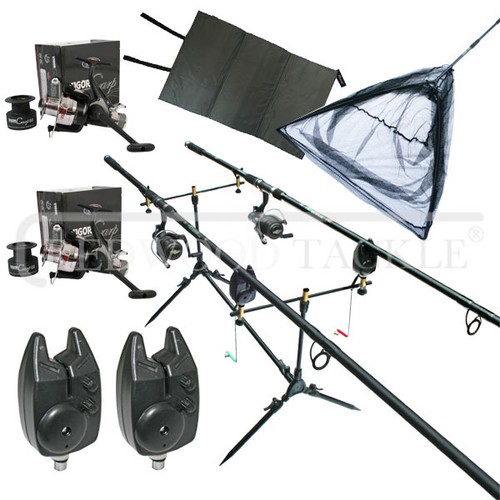 Complete carp fishing set pod - set,
