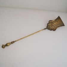 Large Vintage Art Nouveau Brass Fire Shovel - 70cm