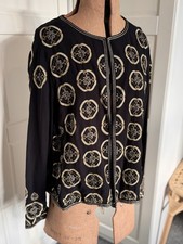 Monsoon Black Embroidered Boho