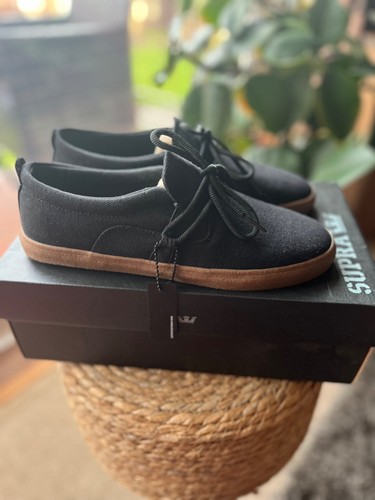 Supra belay black canvas - supra, gum