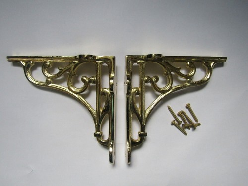 Cast iron shelf brackets - cast,