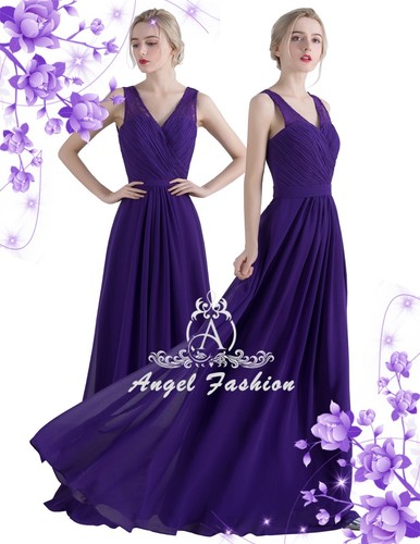 Chiffon bridesmaid dress - bridesmaid,