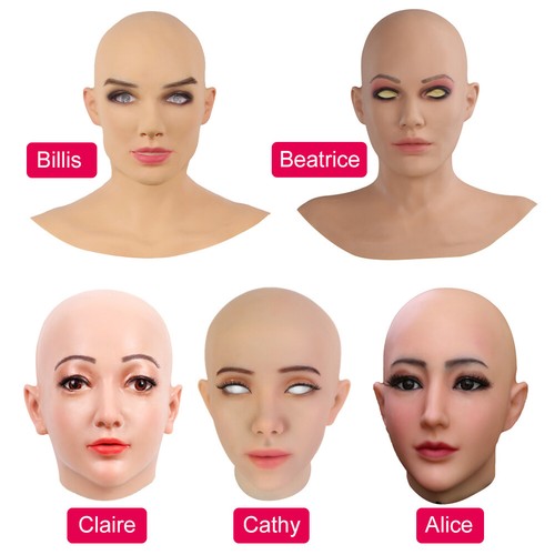 Silicone female mask headwear - mask,