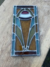 Victorian Stained Glass Panel / Vintage Stained Glass